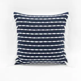 Linear Tassel Decorative Pillow