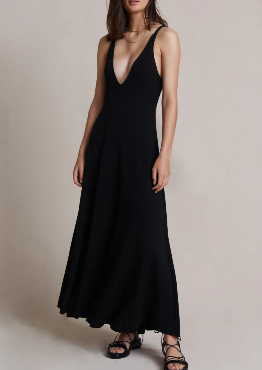 Luka Knit Maxi Dress - Black