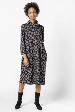 Luna Spot Print Rib Dress