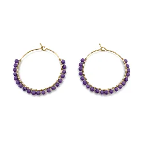 Luni Hoops in Lavender