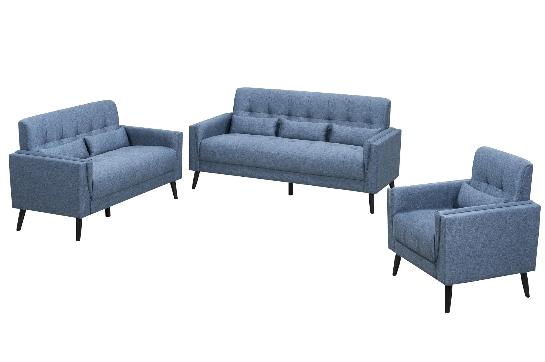 Madeline Blue Collection Living Set