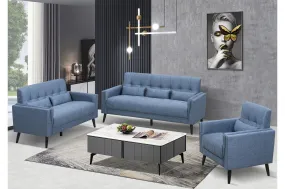 Madeline Blue Collection Living Set