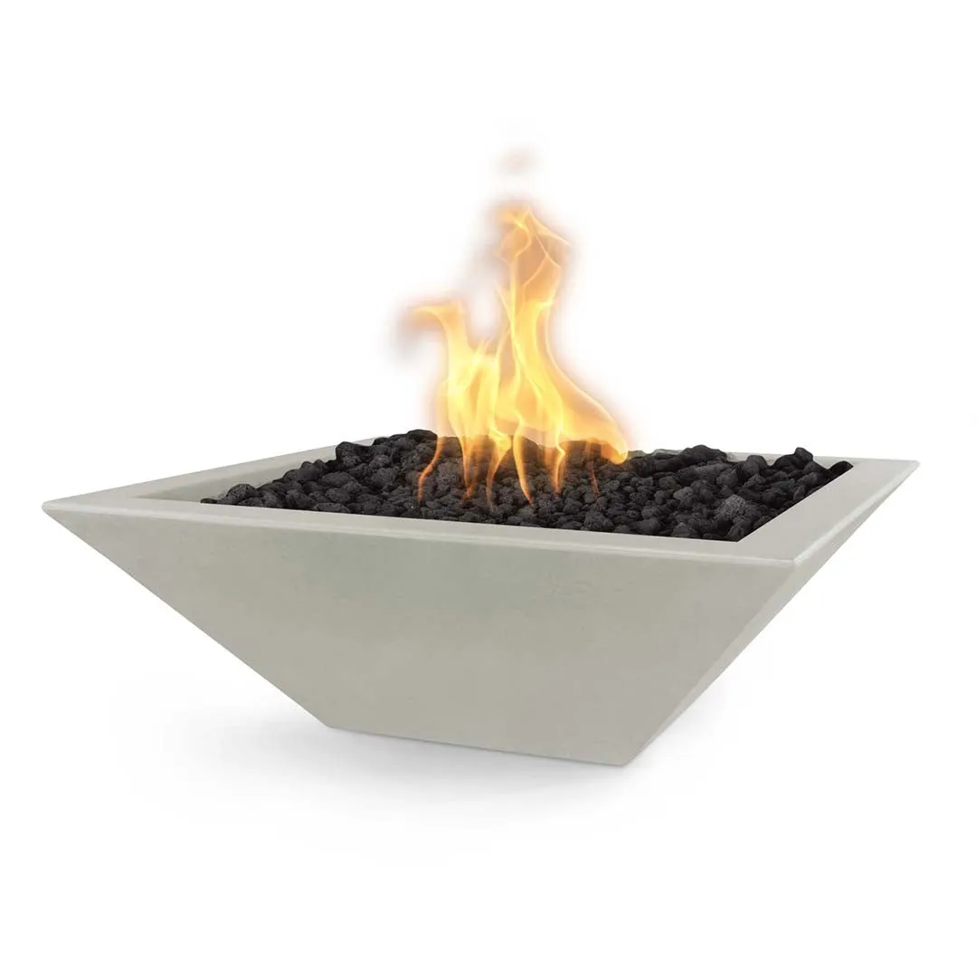 Maya 24" Fire Bowl - GFRC Concrete - Fire Feature