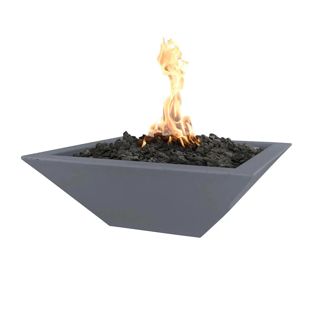 Maya 24" Fire Bowl - GFRC Concrete - Fire Feature