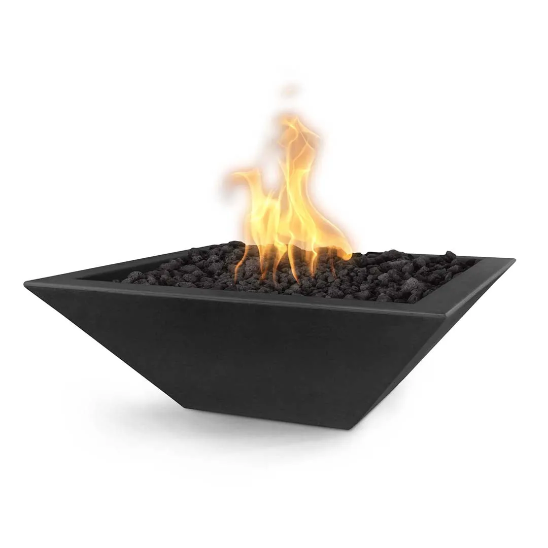 Maya 24" Fire Bowl - GFRC Concrete - Fire Feature