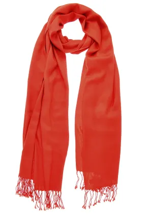 MAYA Viscose Dark Orange Woman Scarf