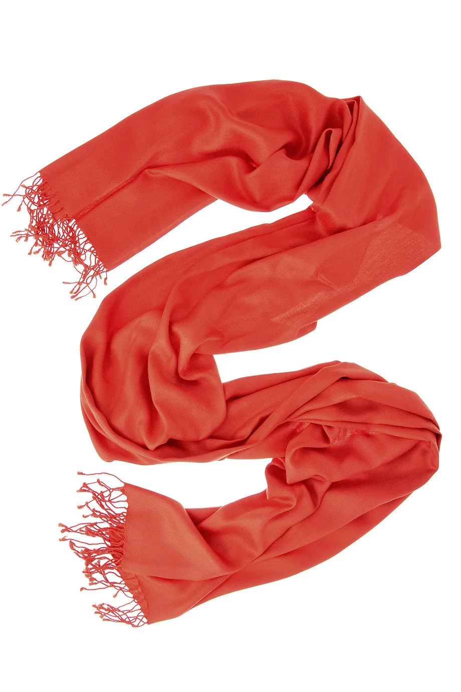 MAYA Viscose Dark Orange Woman Scarf