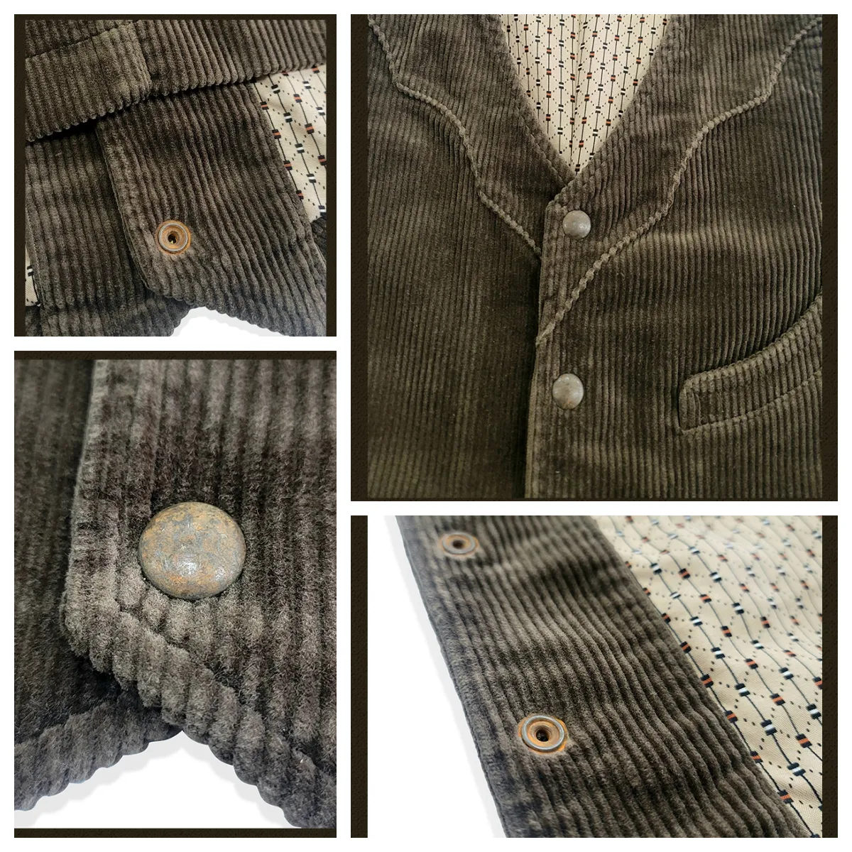 Men's Western Corduroy Vest