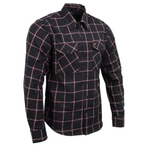 Milwaukee Leather MNG11651 Men's Black and Red Long Sleeve Cotton