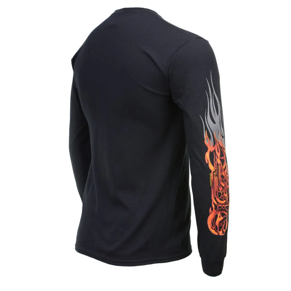 Milwaukee Leather MPMH117007 Men’s ‘Fire Bobber’ Long Sleeve Black