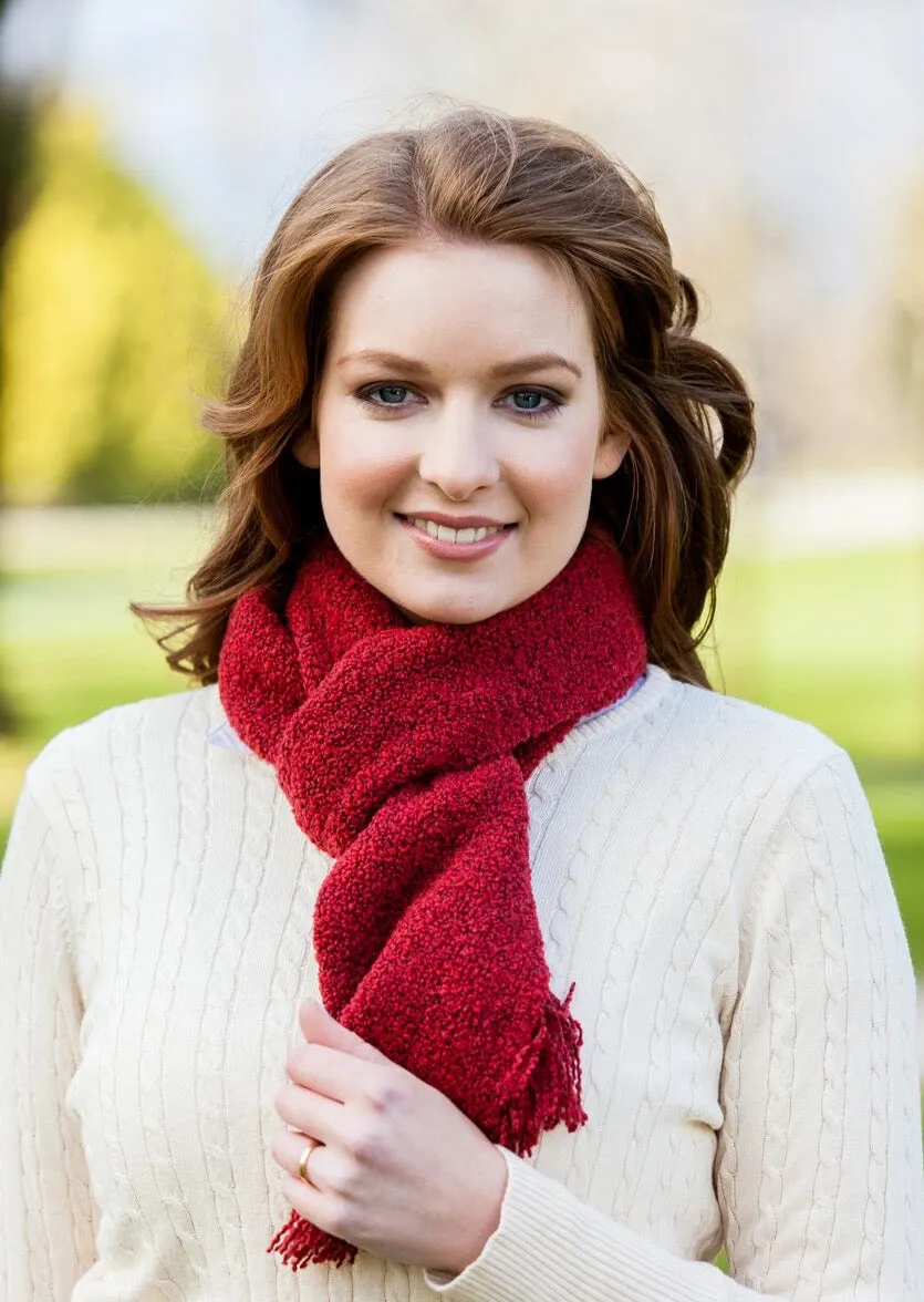 Mucros Skellig Scarf | Red