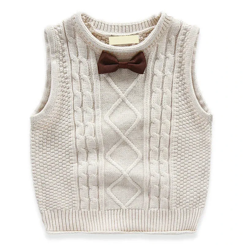 New Children's Vest for Boys Spring Autumn Knitted Baby Vests Fashion Waistcoat for Boys Baby Clothes Kids Tops Jackets colete