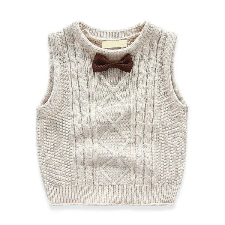 New Children's Vest for Boys Spring Autumn Knitted Baby Vests Fashion Waistcoat for Boys Baby Clothes Kids Tops Jackets colete