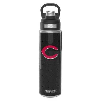 New - MLB Cincinnati Reds 24oz Weave Stainless Steel Wide Mouth Water Bottle