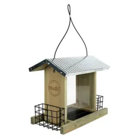 New - Nature's Way Wild Wings 3qt Hopper Feeder with Suet Cages 11" - Weathered Galvanized