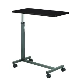 Non Tilt Top Overbed Table, Silver Vein