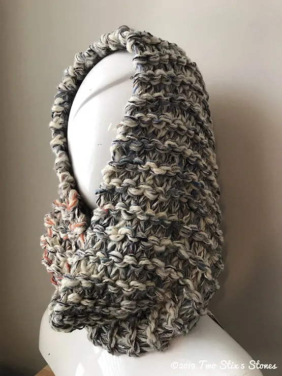 Oatmeal Tweed Infinity Scarf