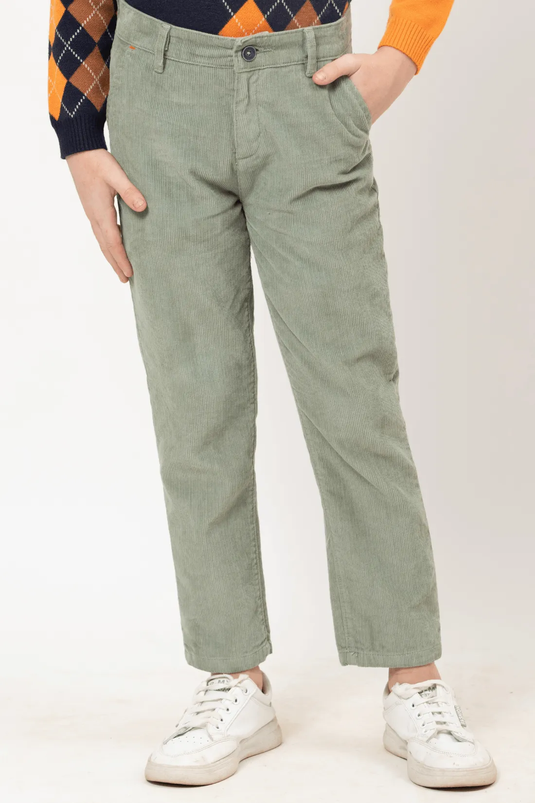 One Friday Varsity Chic Sage Green Adventure Trousers for Boys