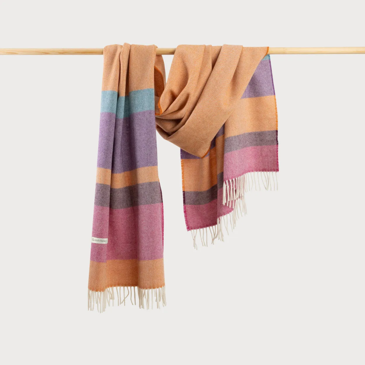 Oversized Blanket Scarf: Dahlia Stripe