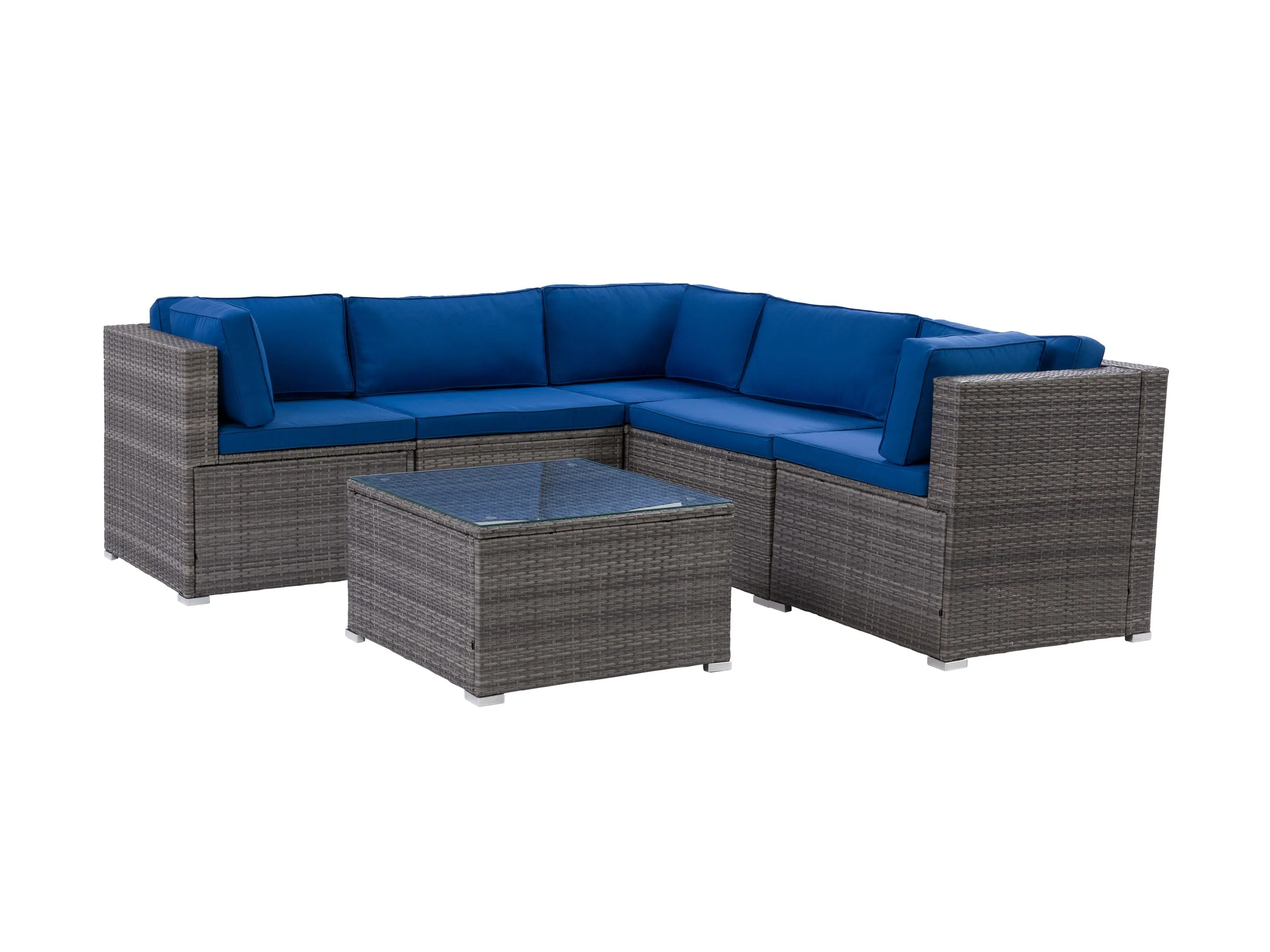 Patio Sectional Set, 6pc