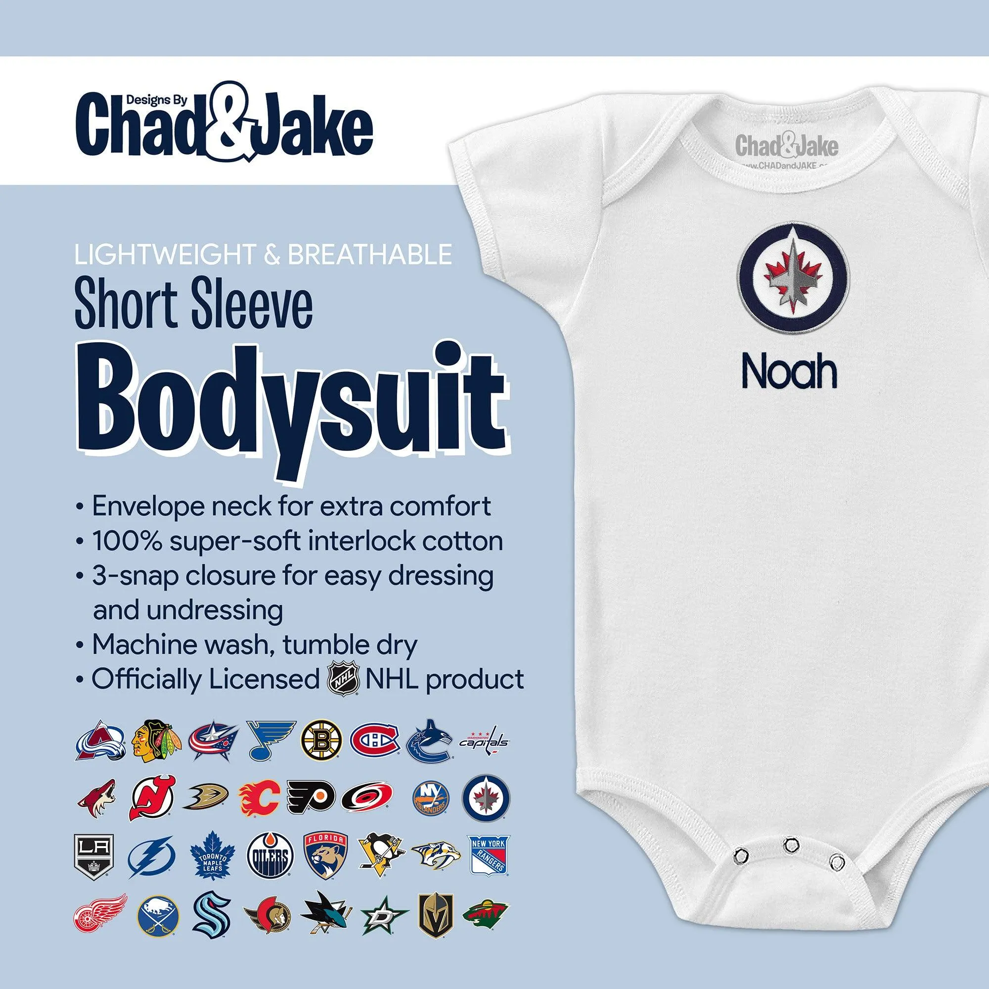 Personalized Winnipeg Jets Bodysuit