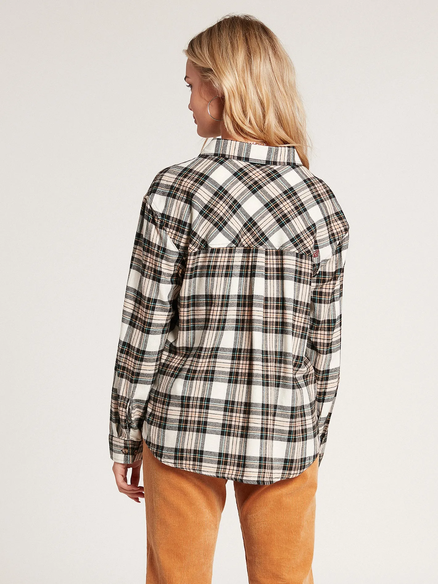 Plaid to Meet U Long Sleeve Flannel - Mushroom