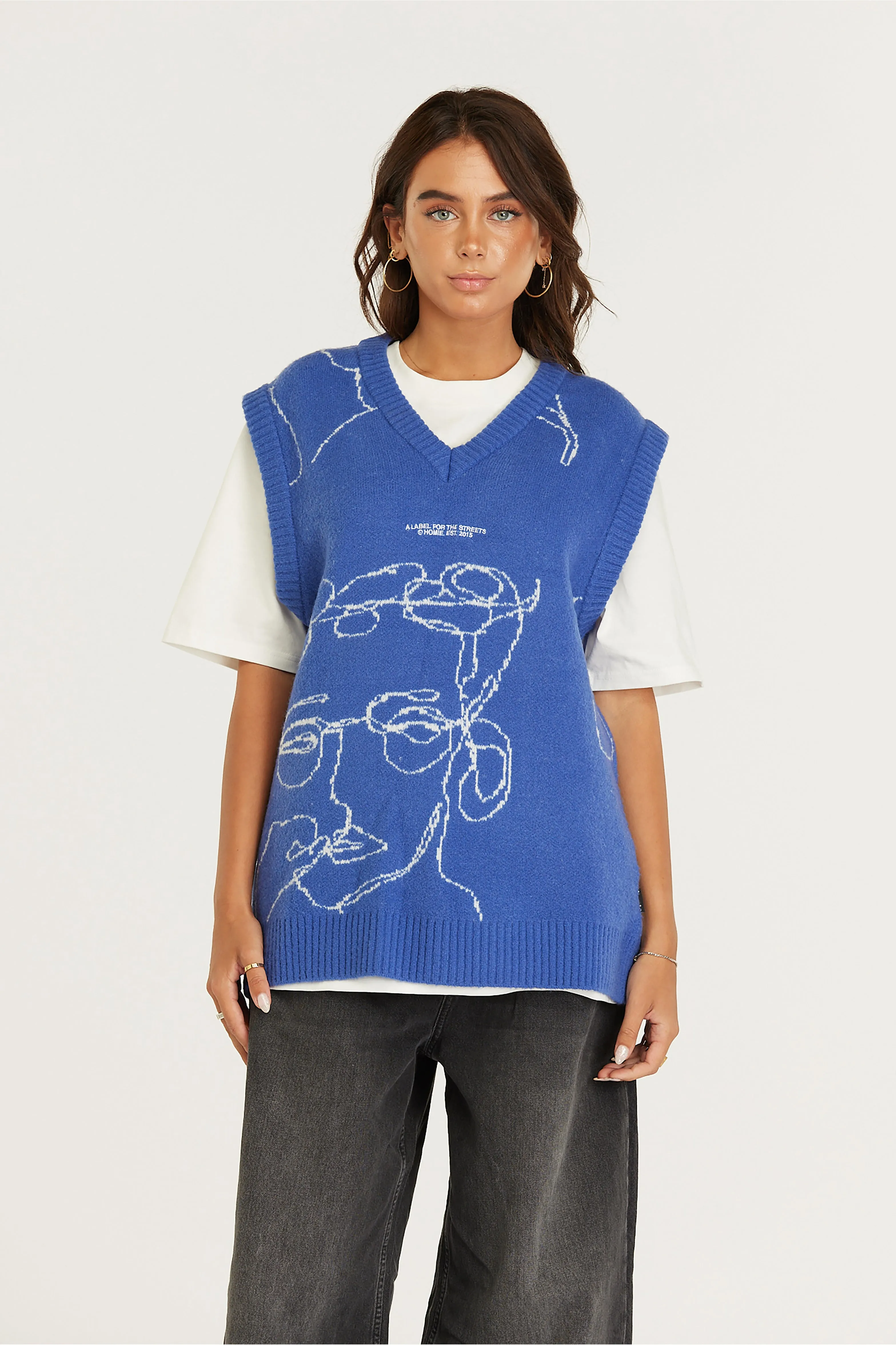 Portrait Vest - Blue