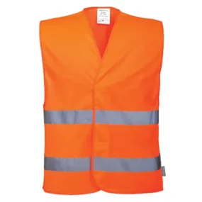 Portwest Basic Hi-Vis 2 Band Vest (Pack of 10 size/colour) Ris 3279- C474