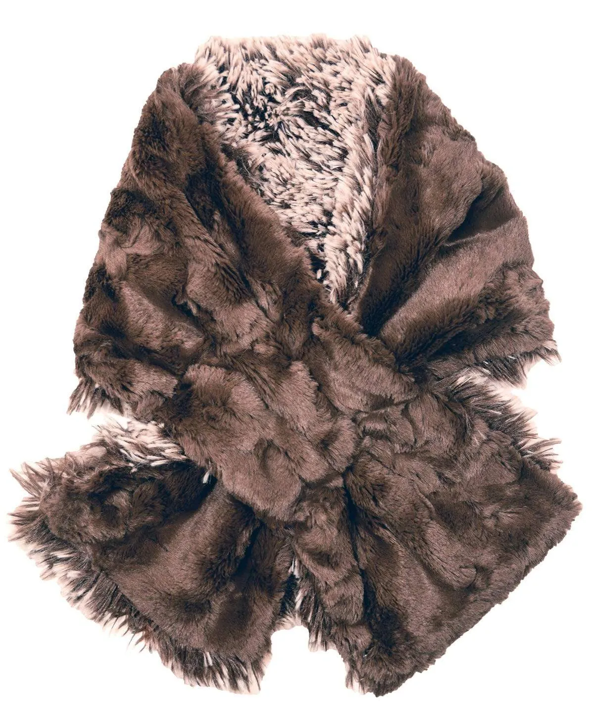 Pull-Thru Scarf - Fox Faux Fur