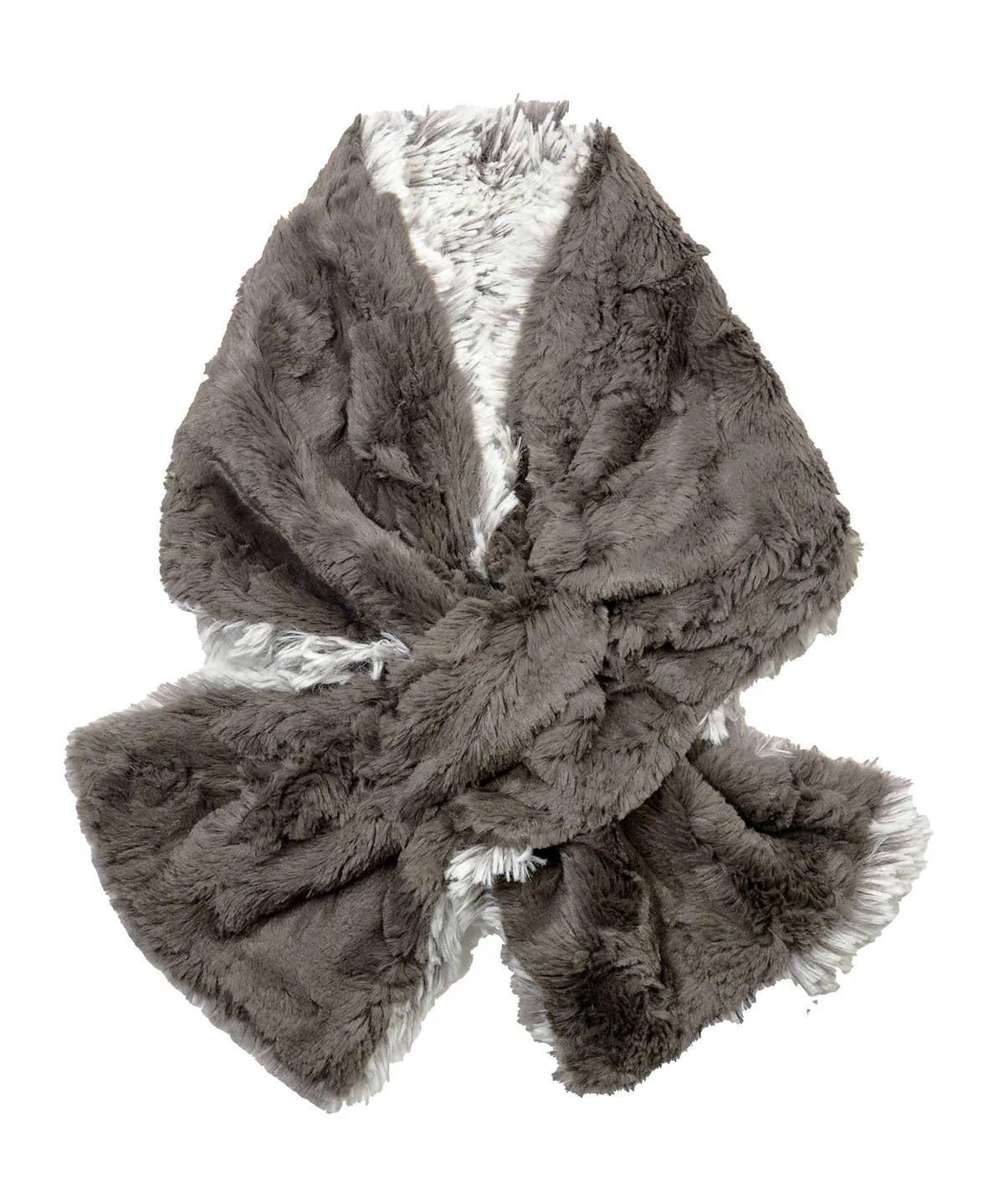 Pull-Thru Scarf - Fox Faux Fur