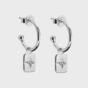 Rectangle Earrings Silver