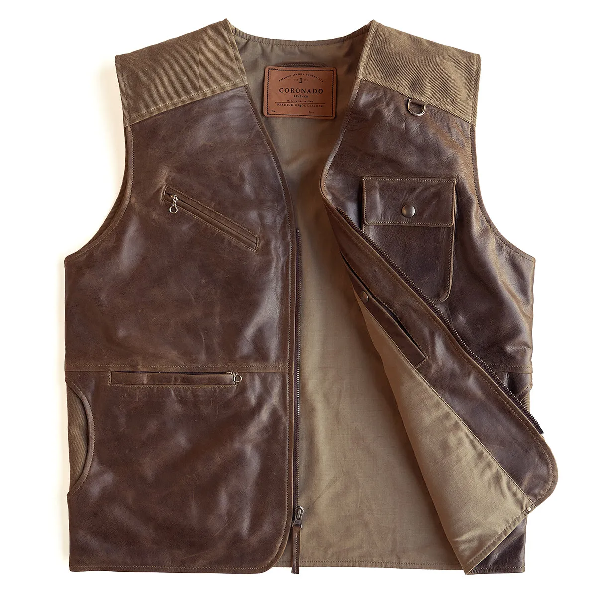 Safari Travel Vest Antique Brown | LE 20 Made