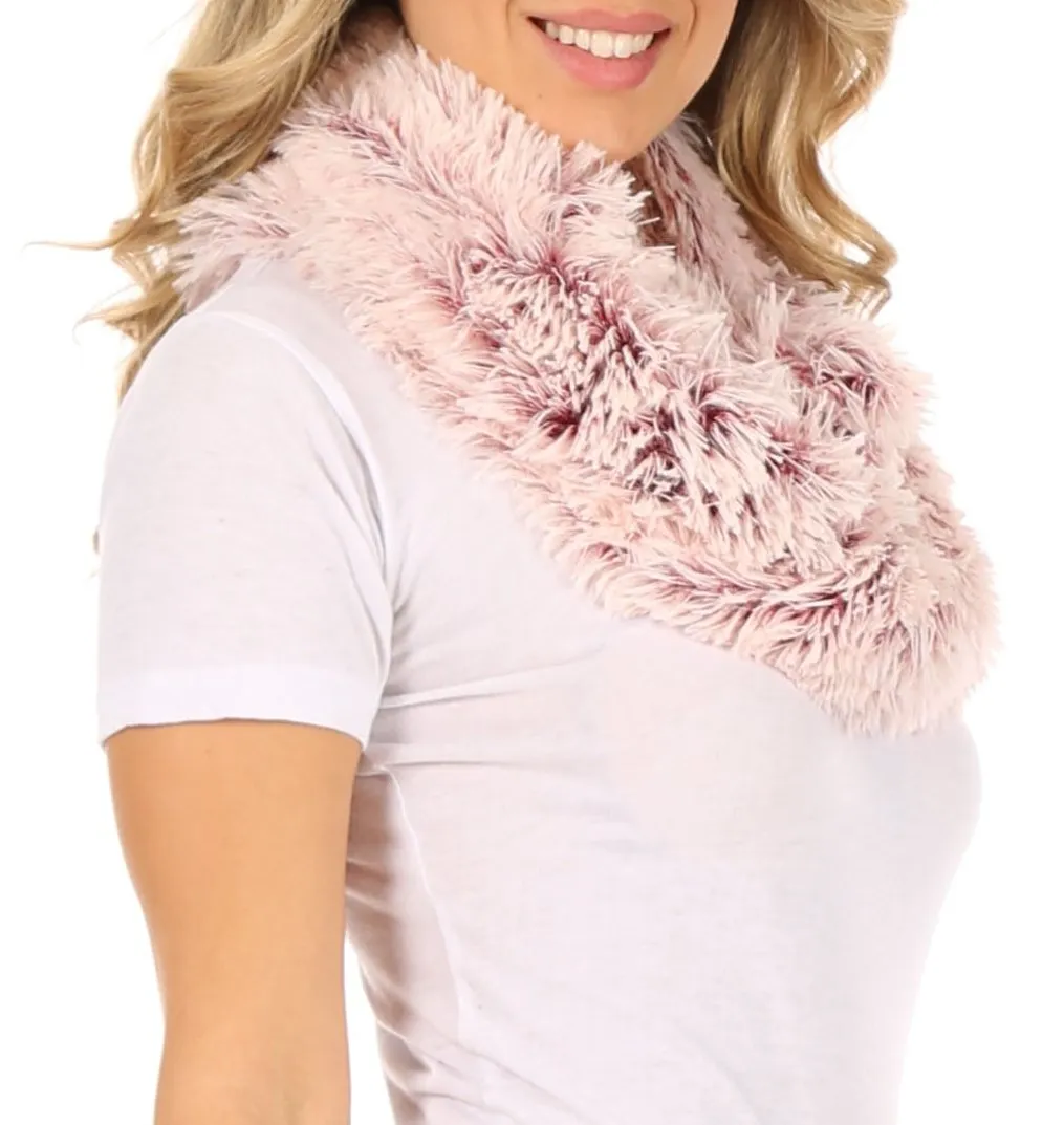 Sakkas Abhy Soft Fall Winter Furry Infinity Wrap Scarf