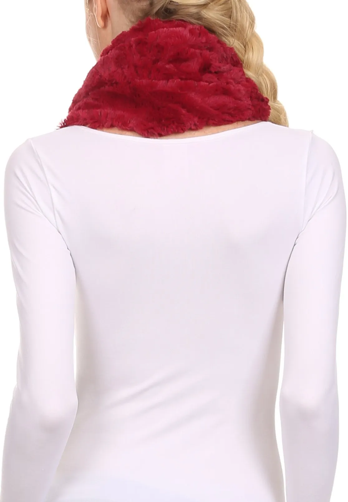 Sakkas Abhy Soft Fall Winter Furry Infinity Wrap Scarf