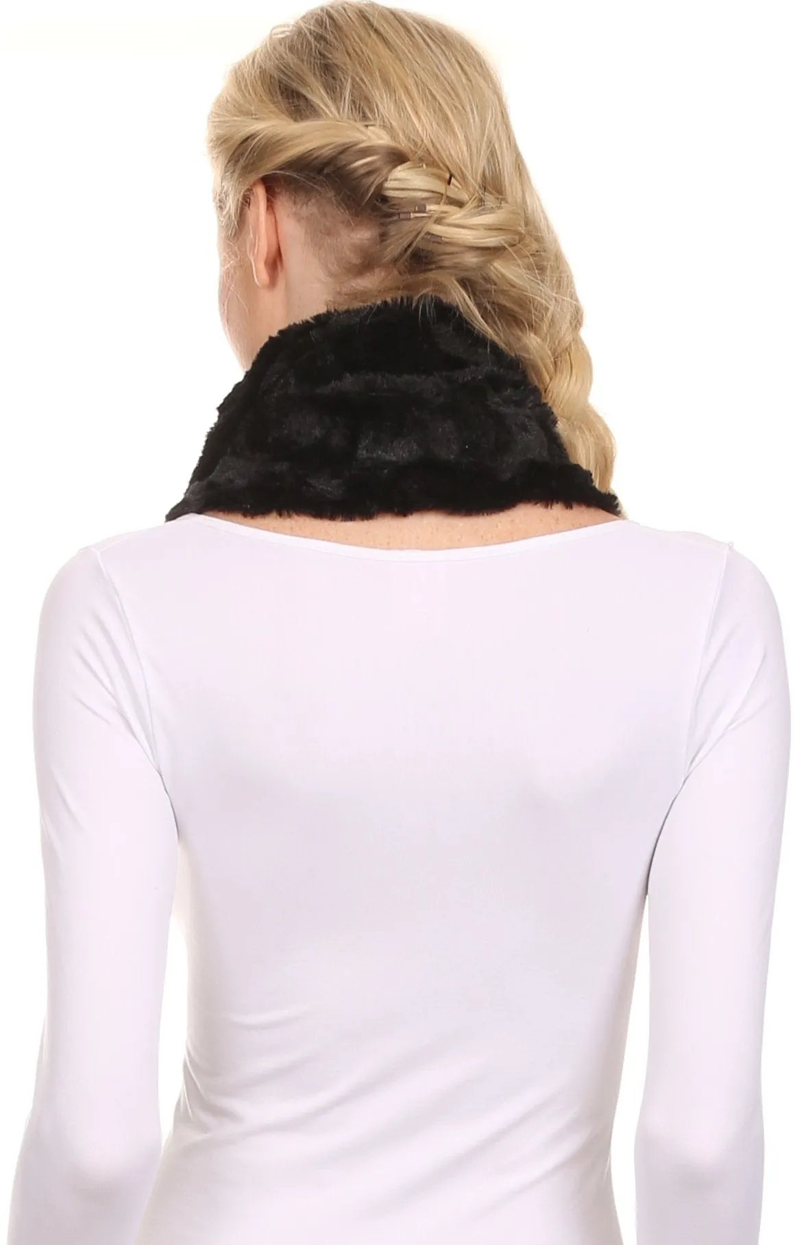 Sakkas Abhy Soft Fall Winter Furry Infinity Wrap Scarf