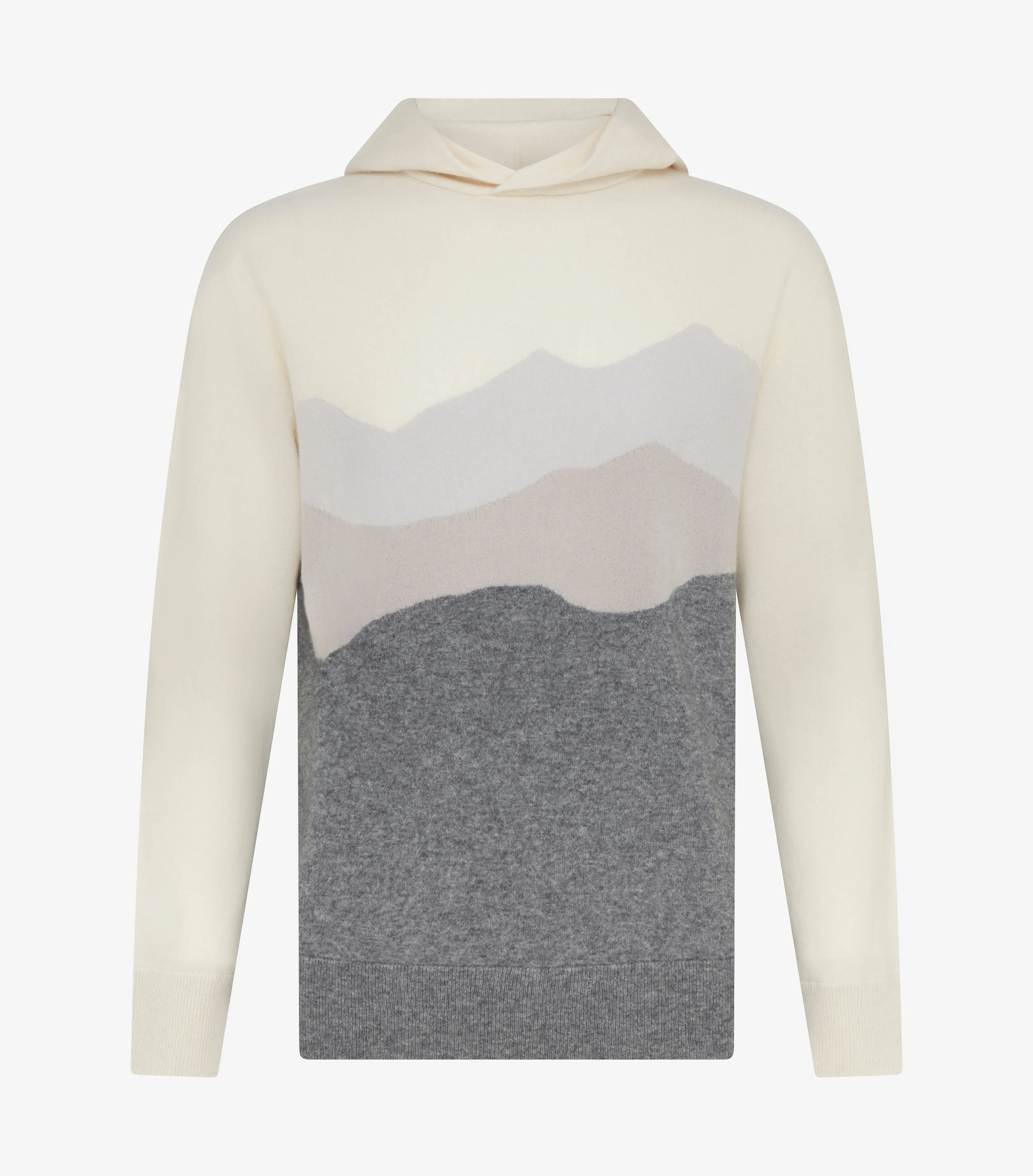 Sero Cashmere Hoodie - Mountainscape