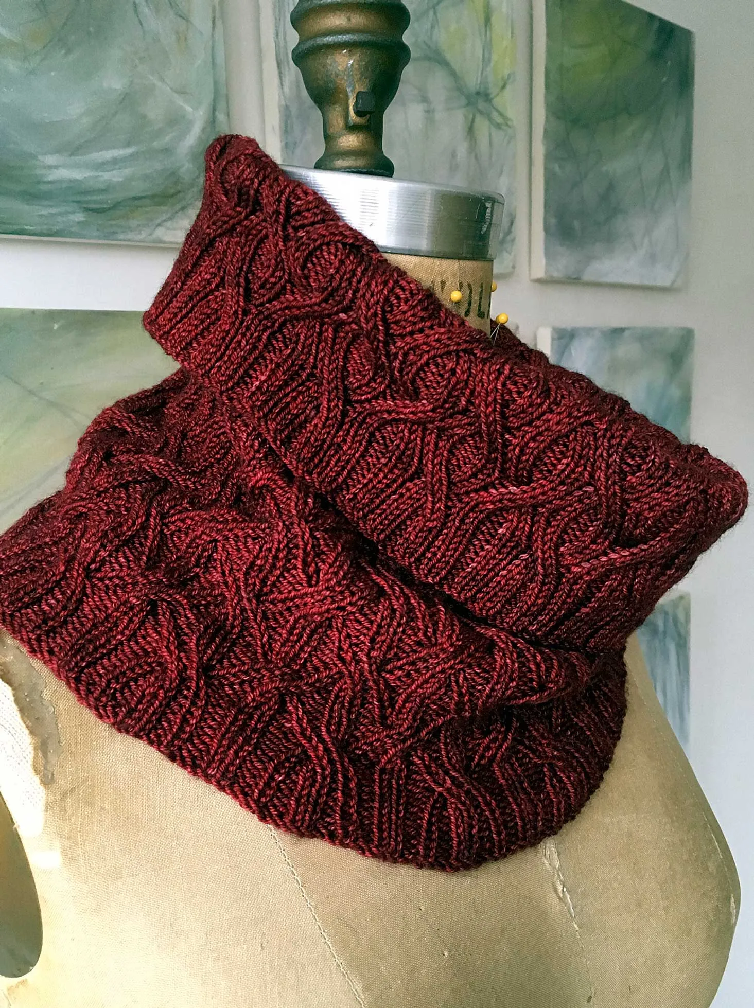 Shared Rib Scarf or Cowl <br/><small>knitting pattern</small>