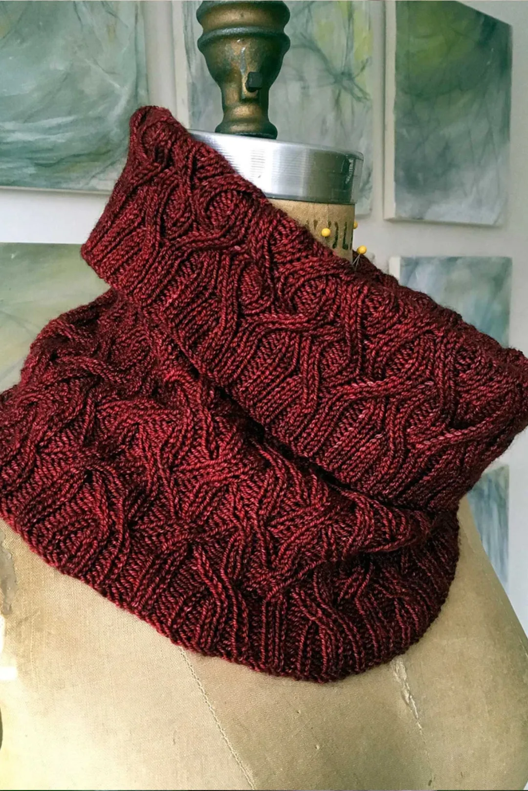 Shared Rib Scarf or Cowl <br/><small>knitting pattern</small>