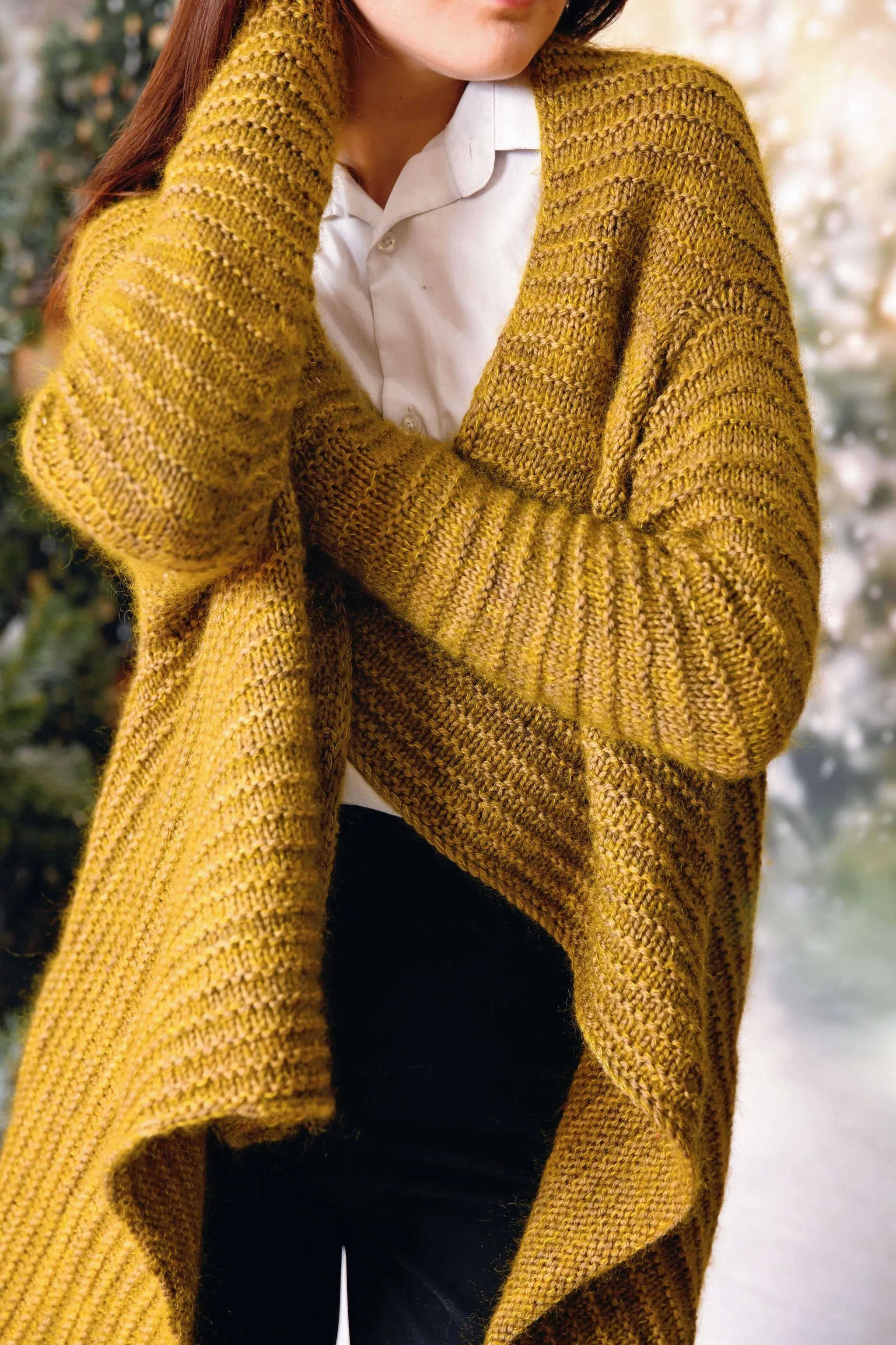 Silva asymmetrical cardigan | Knitting pattern