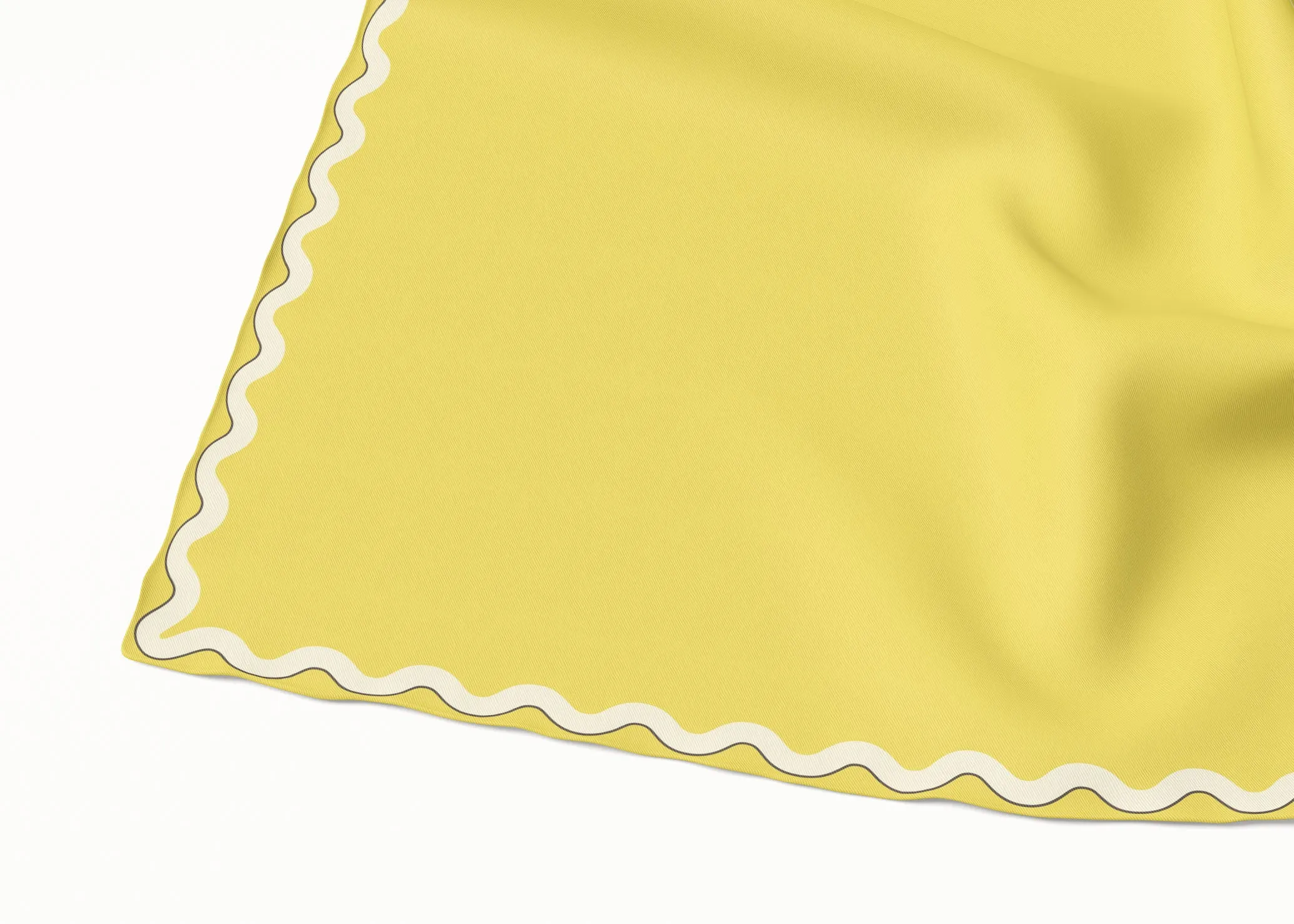 Sophie Lemon Drop v2 Silk Scarf - 89x89cm