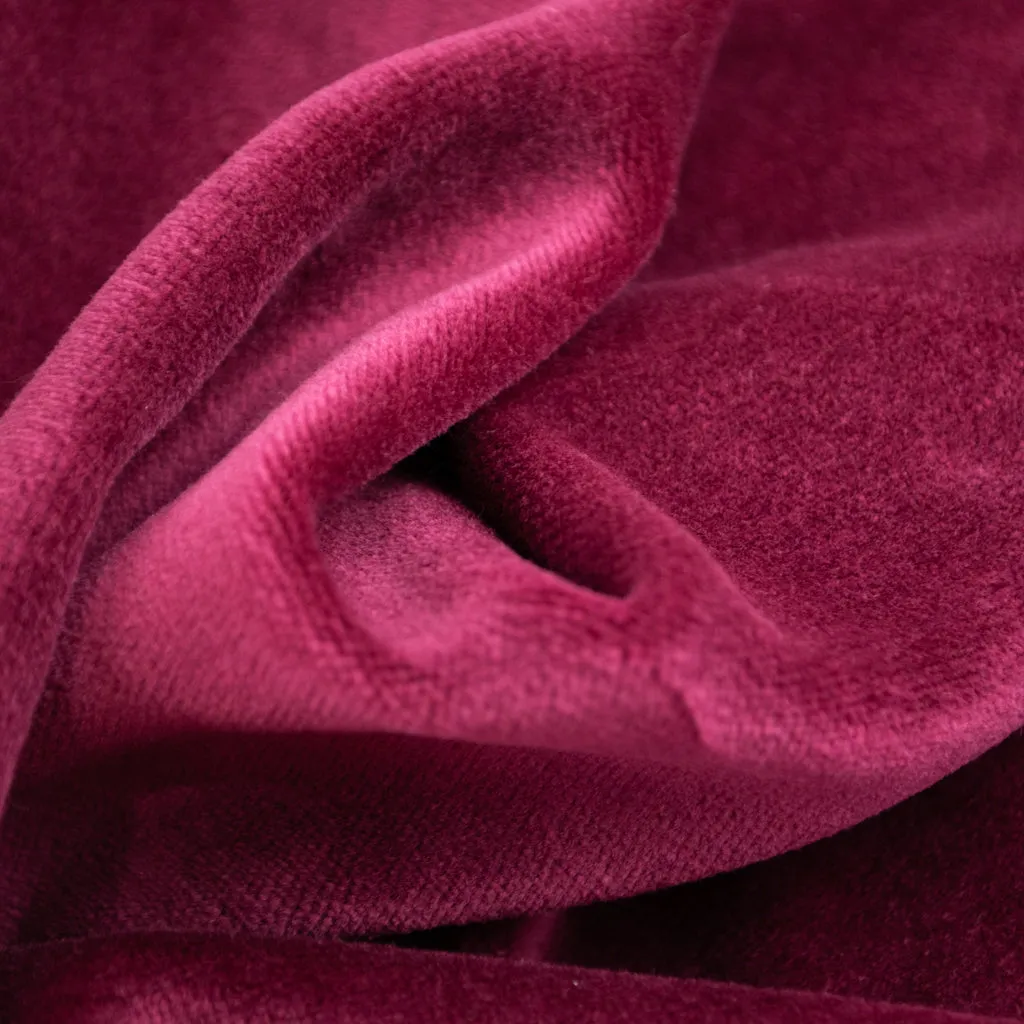 Stretch Cotton Modal Velour - Cerise