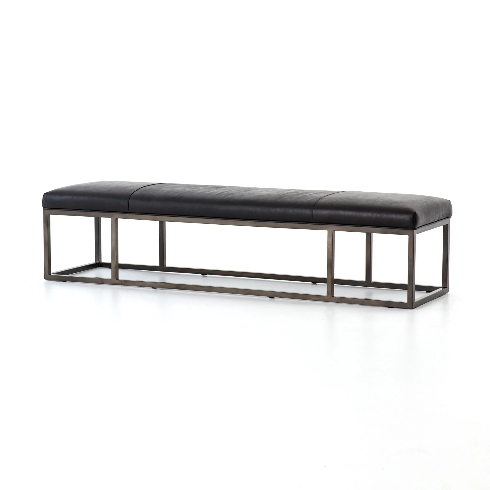 Tailored Bench, Leather Rider Black