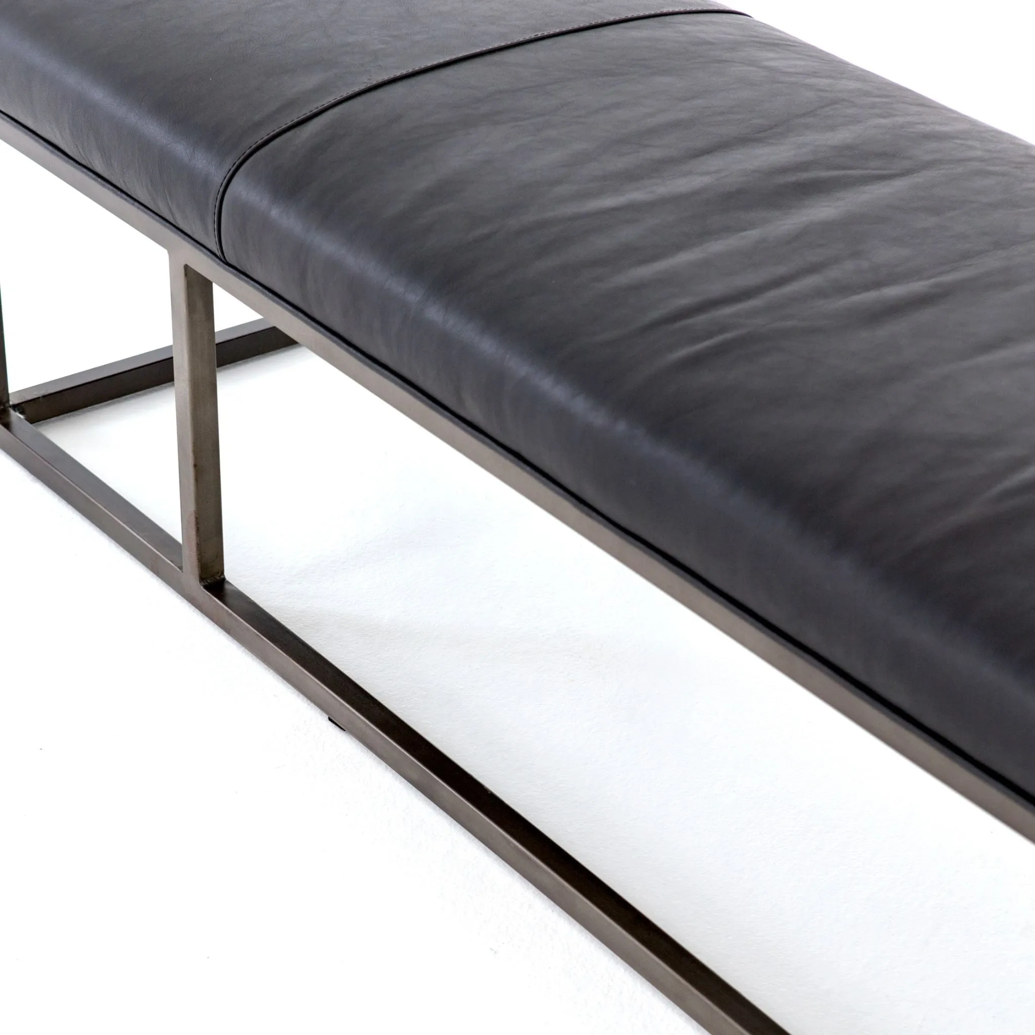 Tailored Bench, Leather Rider Black