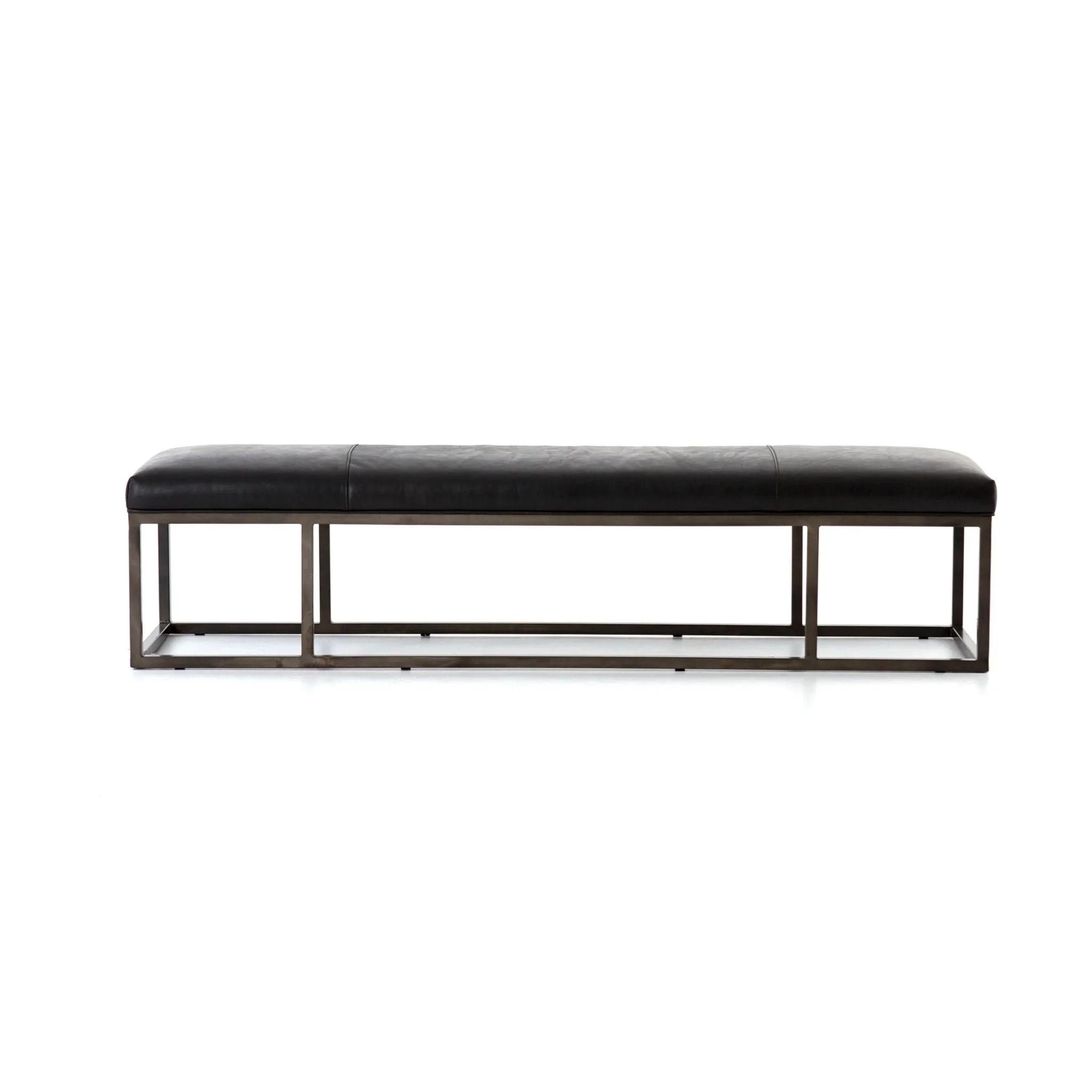 Tailored Bench, Leather Rider Black