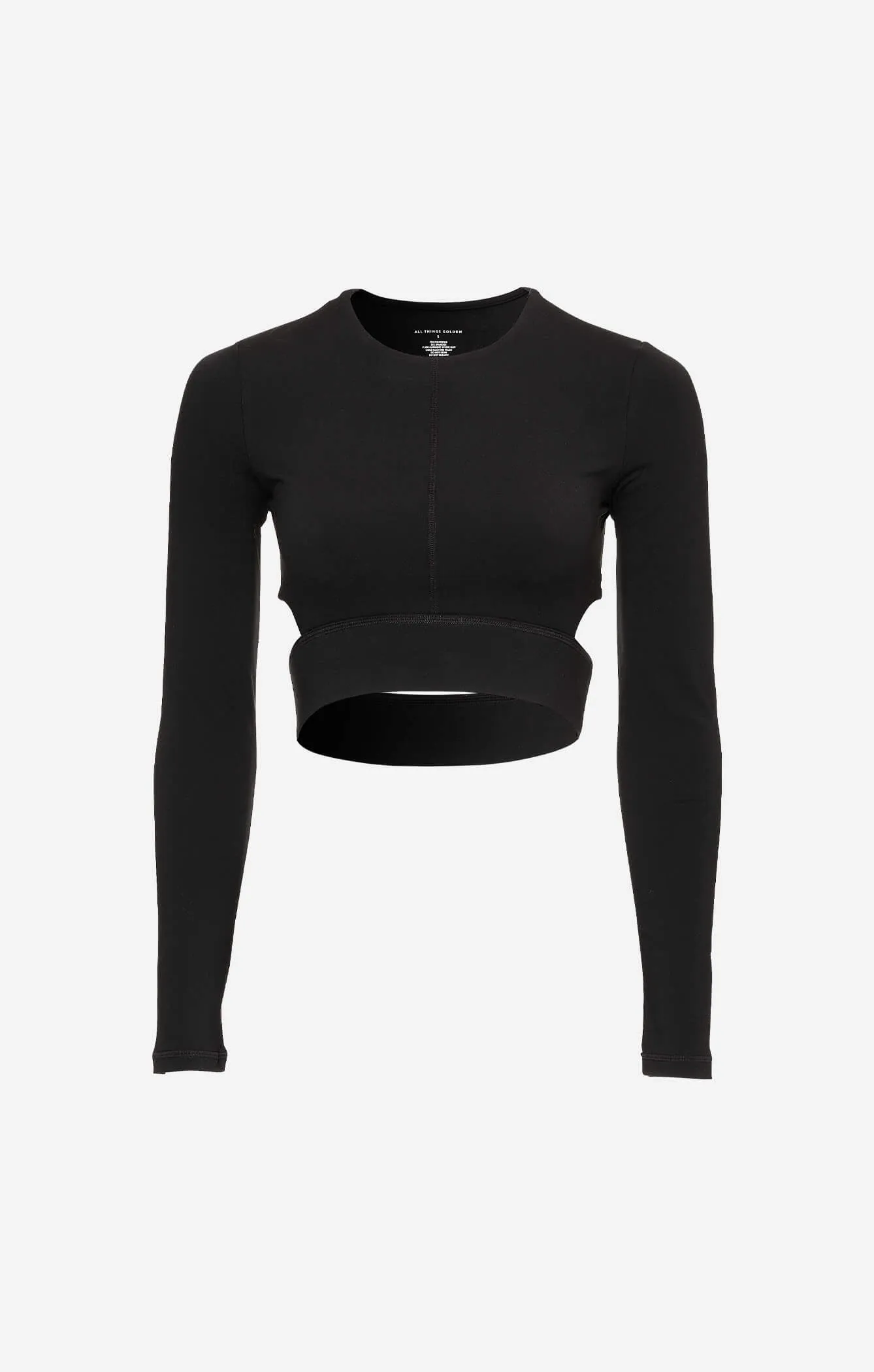 THE A.T.G SCULPT™ CUTOUT LONG SLEEVE - BUTTER BLACK