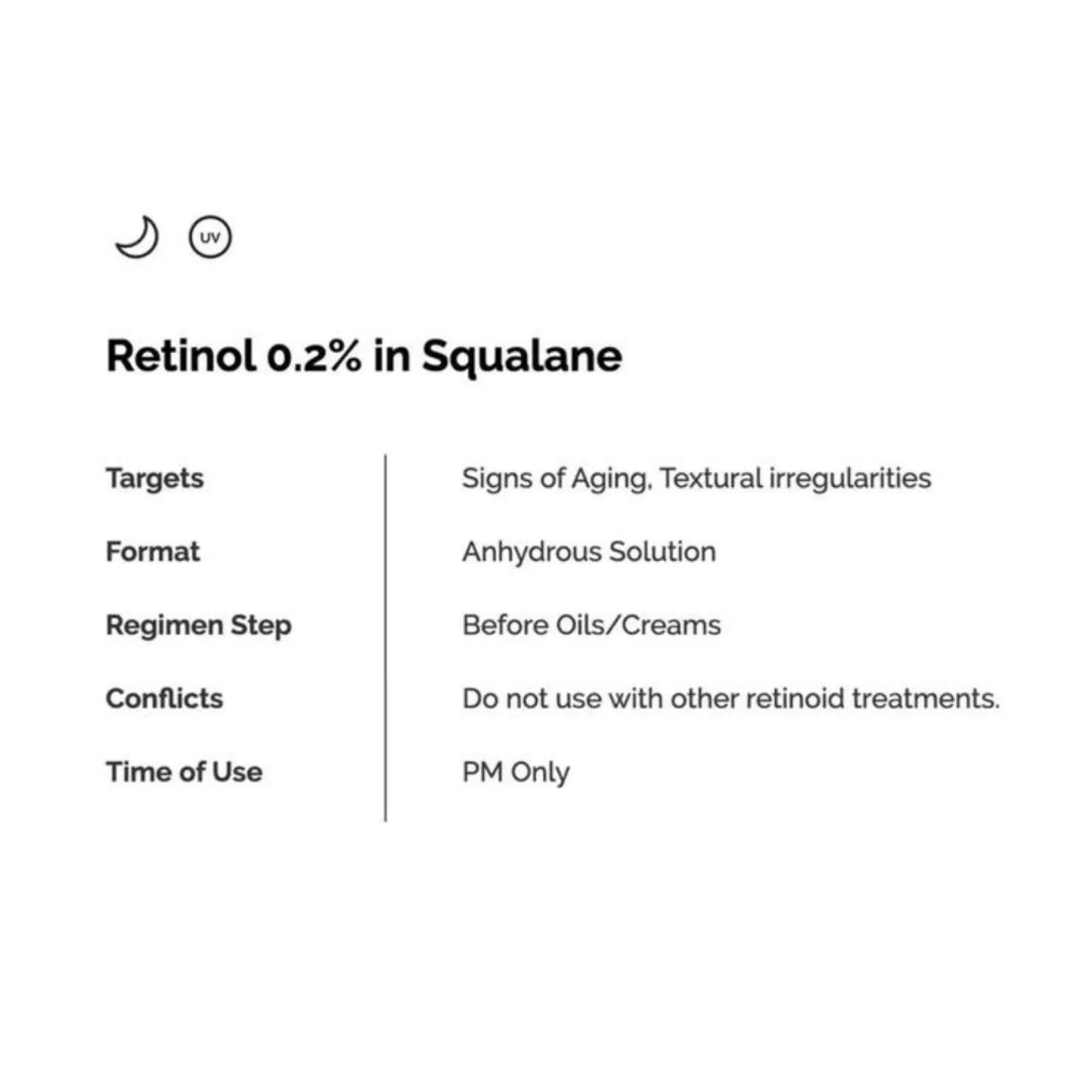 THE ORDINARY Retinol 0.2% in Squalane( 30ml)