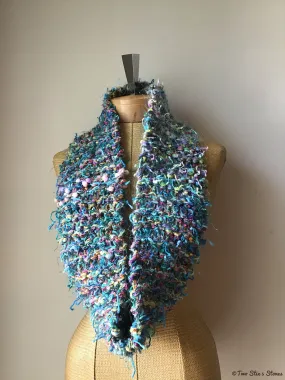 Turquoise Tweed Infinity Scarf