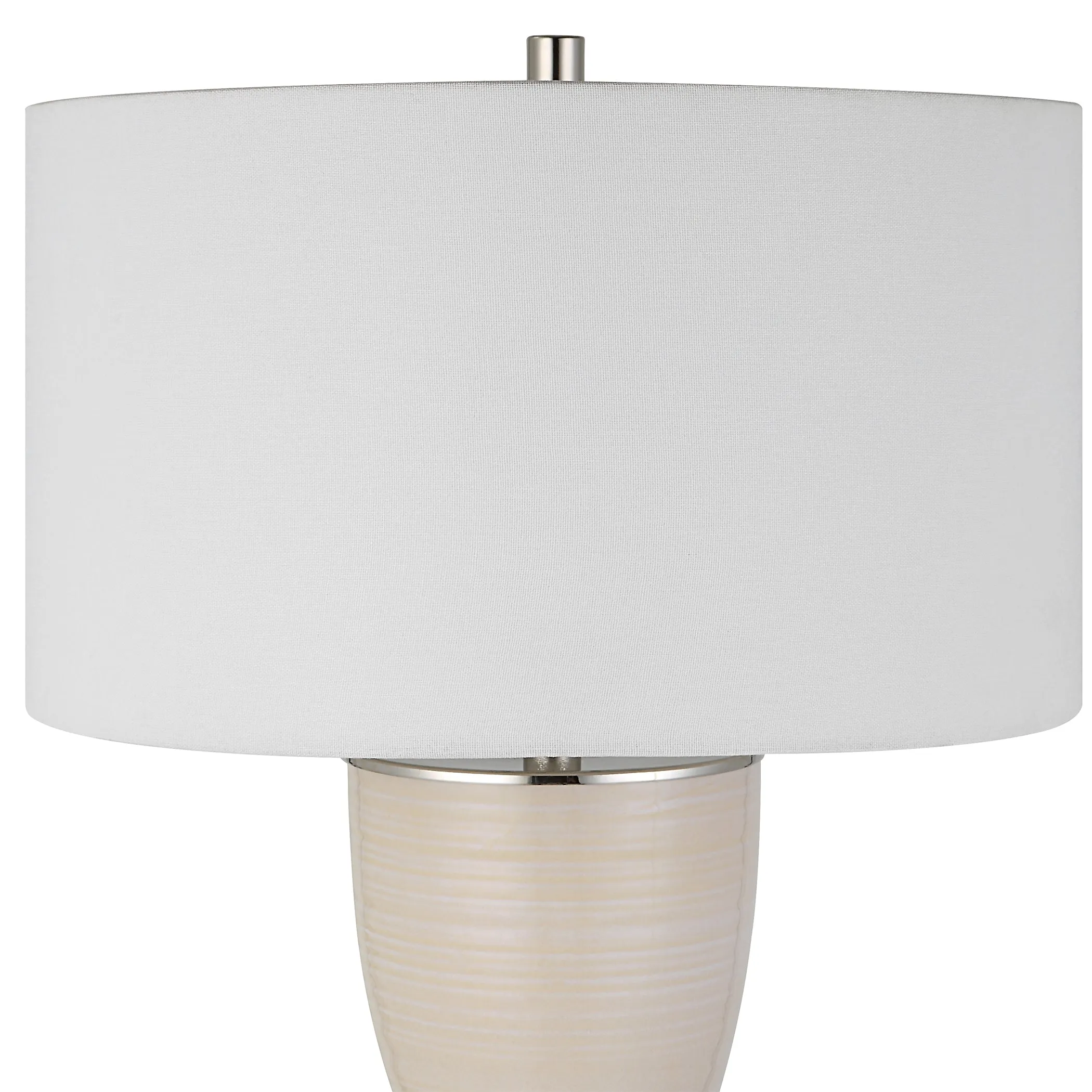 Uttermost Amphora Off-White Glaze Table Lamp