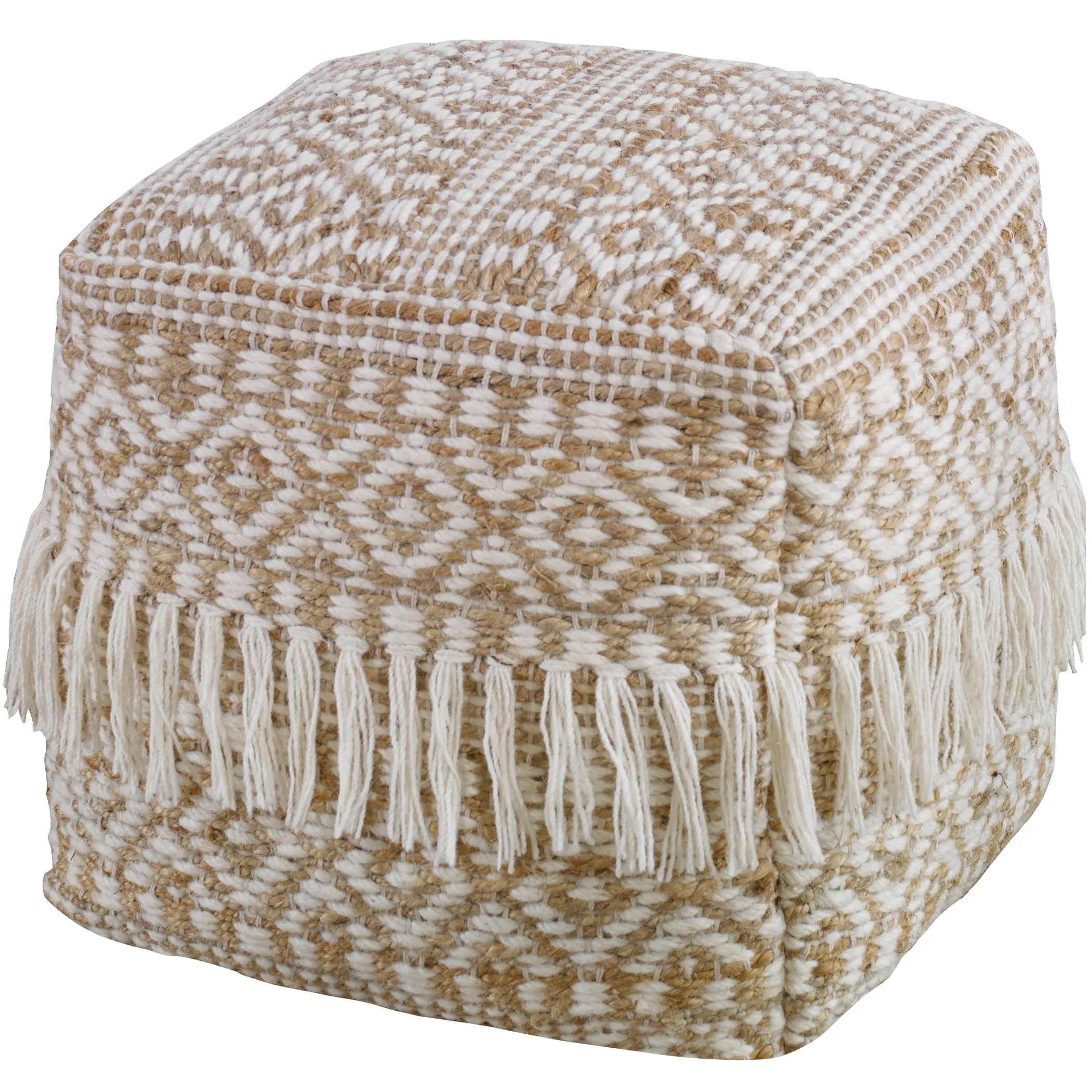 Uttermost Boheme Wool & Hemp Pouf