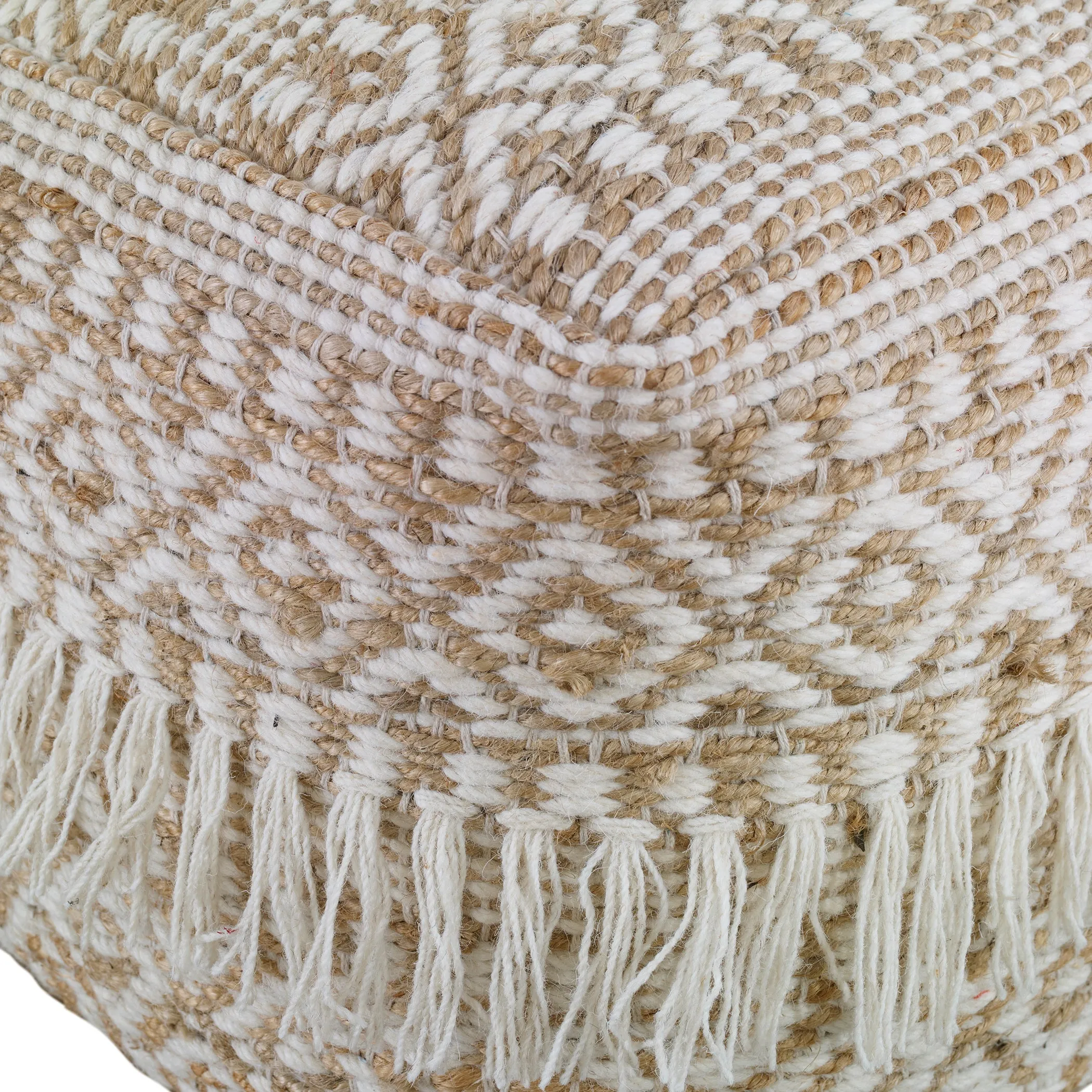 Uttermost Boheme Wool & Hemp Pouf